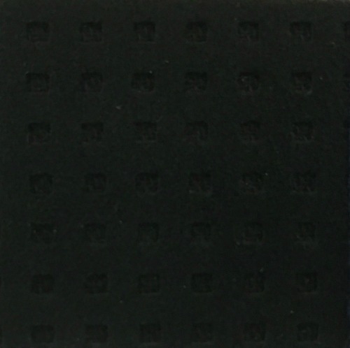 square Alcantara perforations